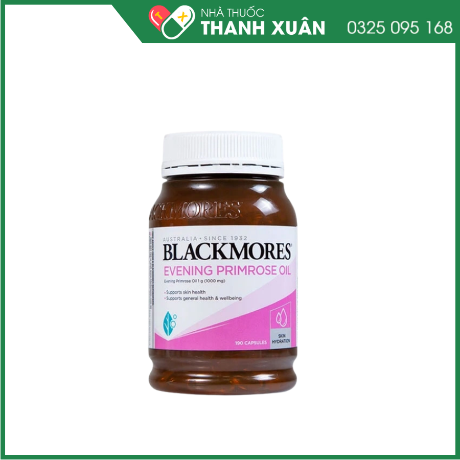 Blackmores Evening Primrose Oil - Hỗ trợ làn da khỏe mạnh, dưỡng ẩm da